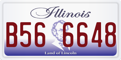 IL license plate B566648