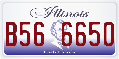 IL license plate B566650