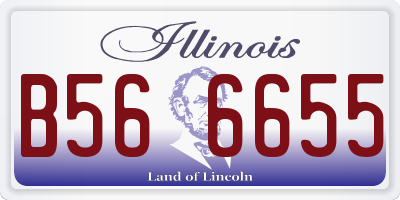 IL license plate B566655