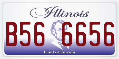 IL license plate B566656