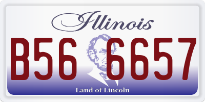 IL license plate B566657