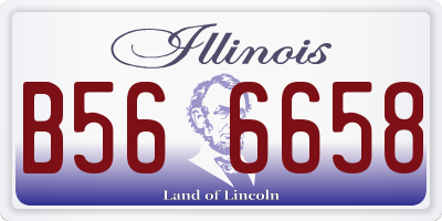 IL license plate B566658