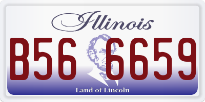 IL license plate B566659