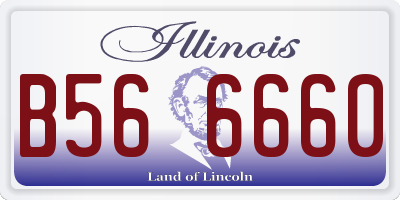 IL license plate B566660