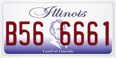 IL license plate B566661