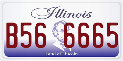 IL license plate B566665