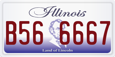 IL license plate B566667
