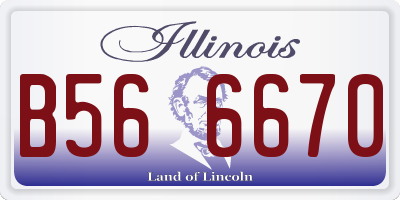 IL license plate B566670