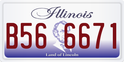 IL license plate B566671