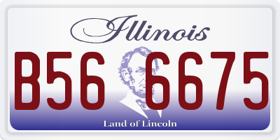 IL license plate B566675