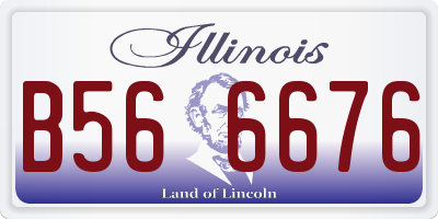 IL license plate B566676