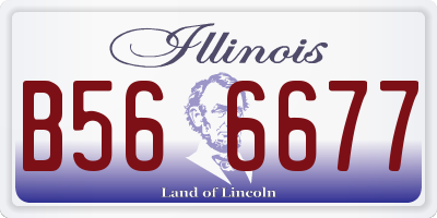 IL license plate B566677