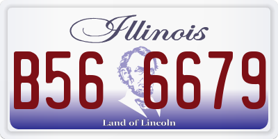 IL license plate B566679