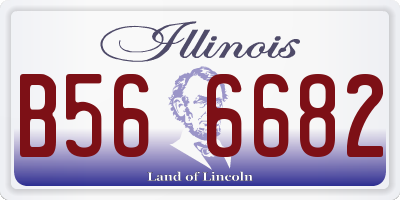 IL license plate B566682