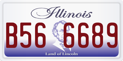 IL license plate B566689