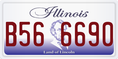 IL license plate B566690