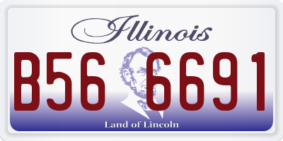 IL license plate B566691