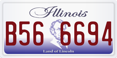 IL license plate B566694