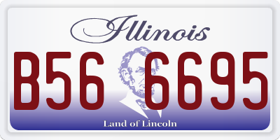 IL license plate B566695