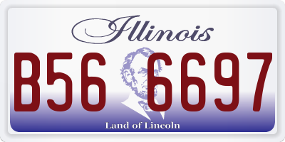 IL license plate B566697