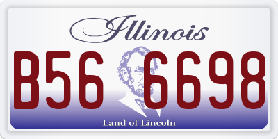 IL license plate B566698