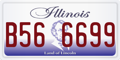 IL license plate B566699