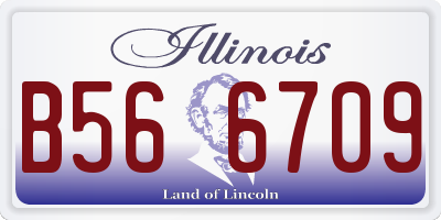 IL license plate B566709