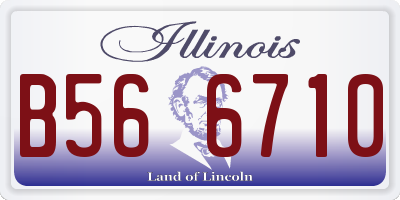 IL license plate B566710