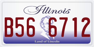 IL license plate B566712