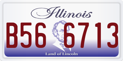 IL license plate B566713