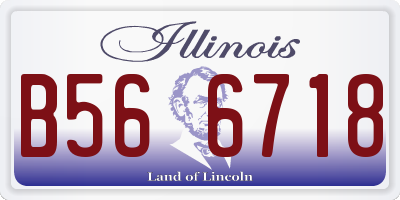 IL license plate B566718