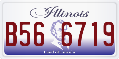 IL license plate B566719