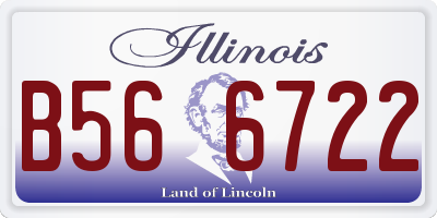 IL license plate B566722
