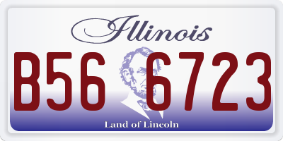 IL license plate B566723