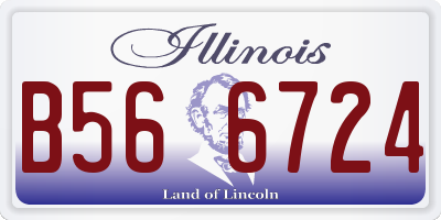 IL license plate B566724