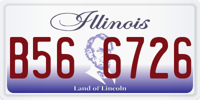 IL license plate B566726