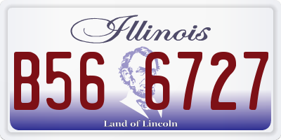IL license plate B566727