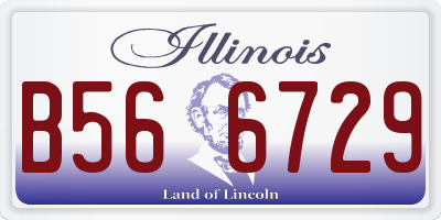 IL license plate B566729