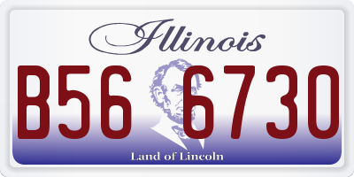 IL license plate B566730