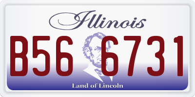 IL license plate B566731