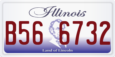 IL license plate B566732