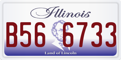 IL license plate B566733