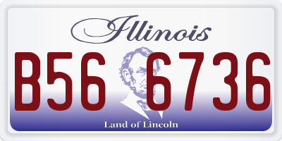 IL license plate B566736