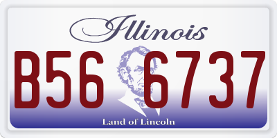 IL license plate B566737