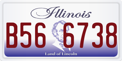 IL license plate B566738