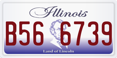 IL license plate B566739