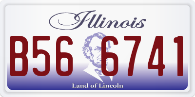 IL license plate B566741