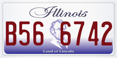 IL license plate B566742