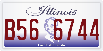 IL license plate B566744