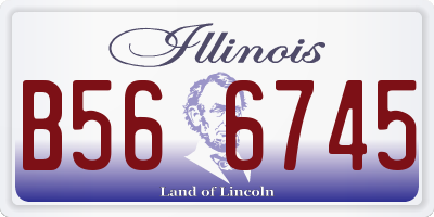 IL license plate B566745